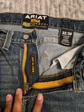Ariat Rebar M5 Slim Straight Men’s Jeans - Blue